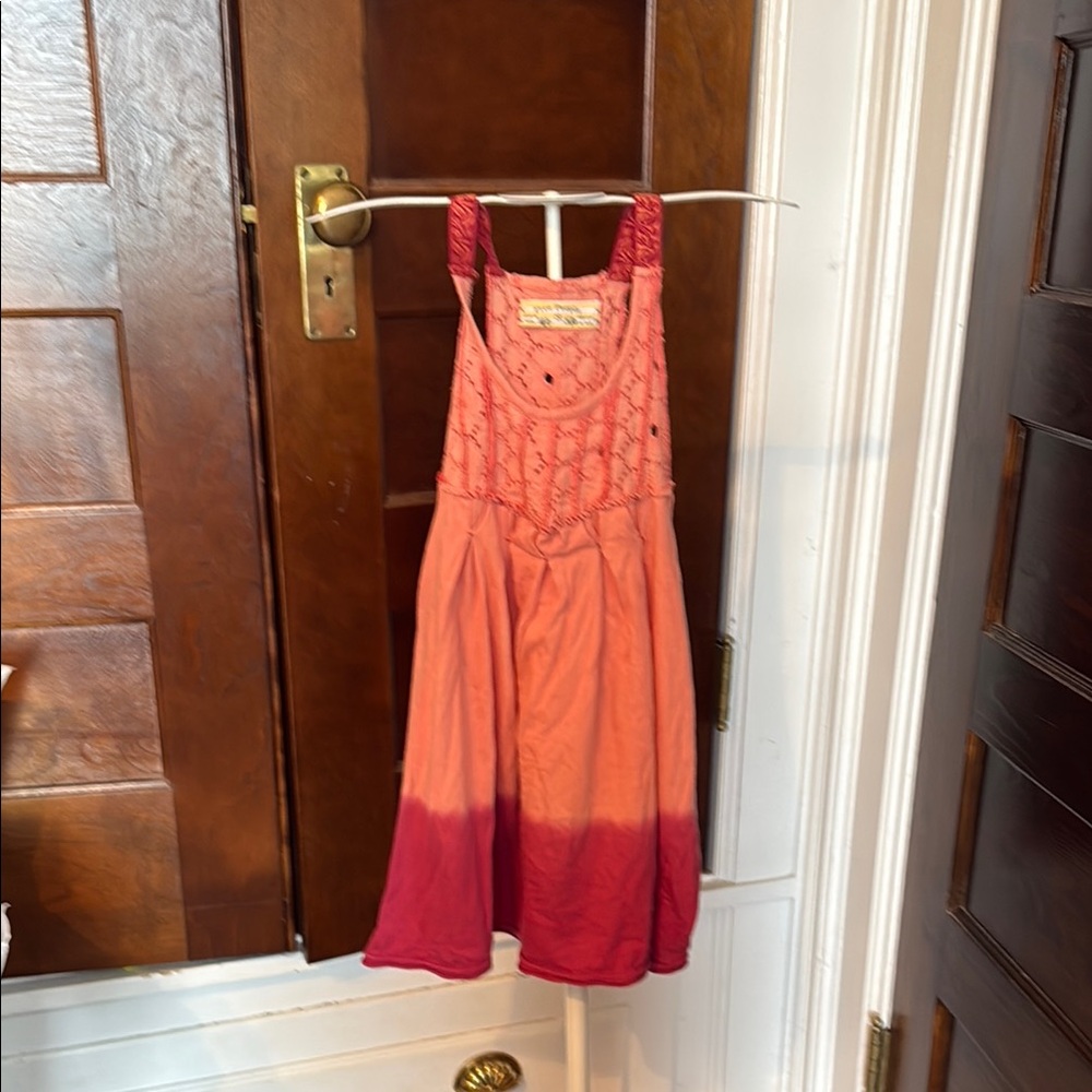 Women's Coral to Deep Pink Ombre Top Free People